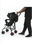 Extended Canopy Baby Stroller - Grey - 1