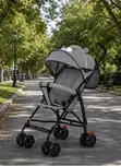 Extended Canopy Baby Stroller - Grey - 4