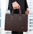 Premium Executive Leather Briefcase and Laptop Bag - 1