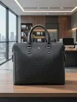 Premium Executive Leather Briefcase and Laptop Bag - 2