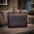 Premium Executive Leather Briefcase and Laptop Bag - 3
