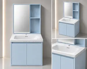 Wall Hung Cabinet Basin with Mirror - 60cm