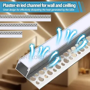 Inled Plaster Staircase Aluminum Profiles (3ft)