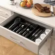 Adjustable Plastic Drawer Organizer & Cutlery Holder - 2