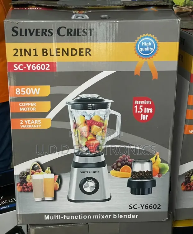 Silver Crest Glass Blender (1.5L) - 1