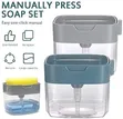 2-in-1 Sink Organizer with Soap Dispenser & Sponge Caddy - 4