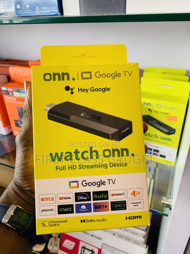 Onn. Google TV Full HD Streaming Device - 1