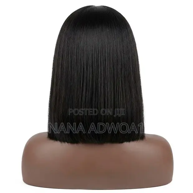 10 Inch Vietnamese Bone Straight Bob Wig - 1