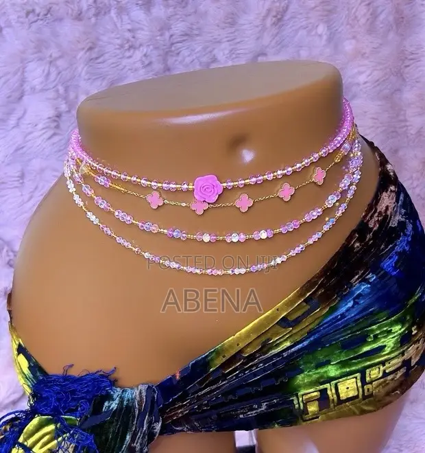 Pink Princess Waist Beads - 1