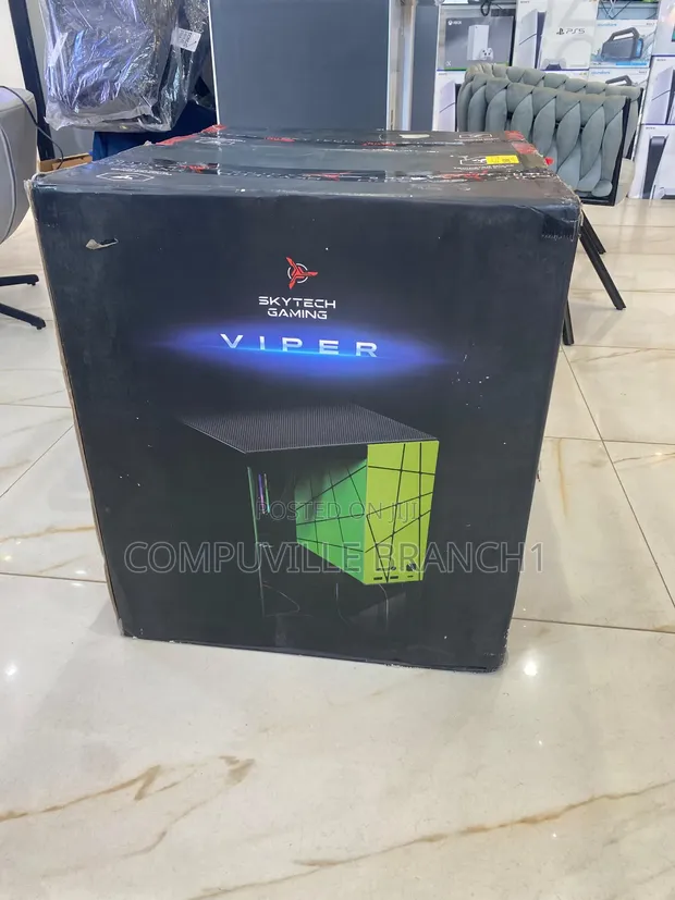 Skytech Viper Red Gaming Desktop Computer - AMD Ryzen 7, 32GB RAM, 2TB SSD - 1