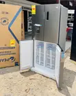 Pearl Side-by-Side 4-Door Fridge (PF-613mdixwd-1A) - Gray - 1