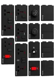 X2 Black Double Socket - 13A - 1