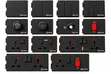 X2 Black Double Socket - 13A - 2