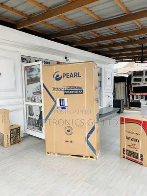 Pearl 690L Double-Door Glass Display Fridge