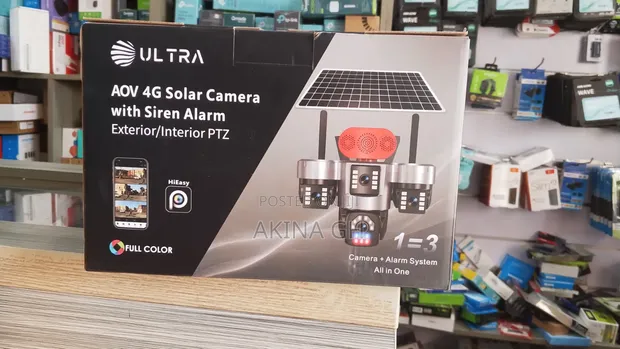 Ultra 4G Solar PTZ Camera with Siren Alarm - 1