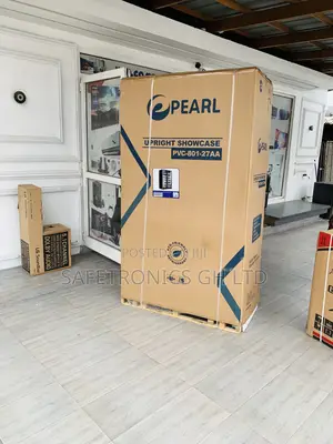 Pearl 690L Double-Door Glass Display Fridge