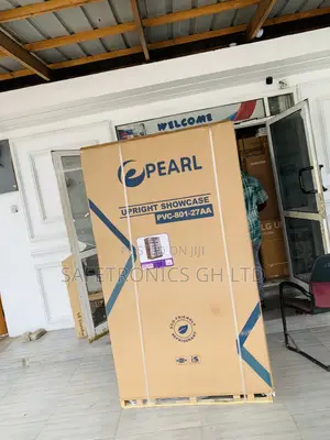 Pearl 690L Double-Door Glass Display Fridge
