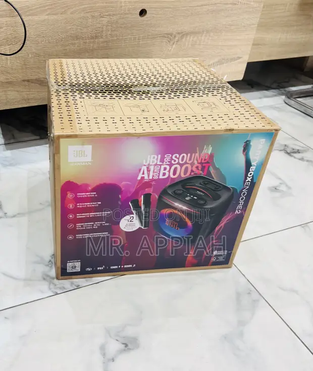 JBL PartyBox Encore Essential Portable Speaker (Black) - 1