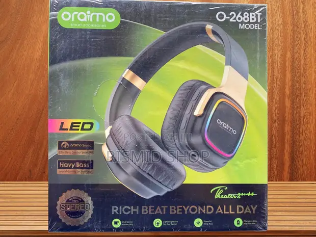 Oraimo O-268BT LED Stereo Headphones - 1