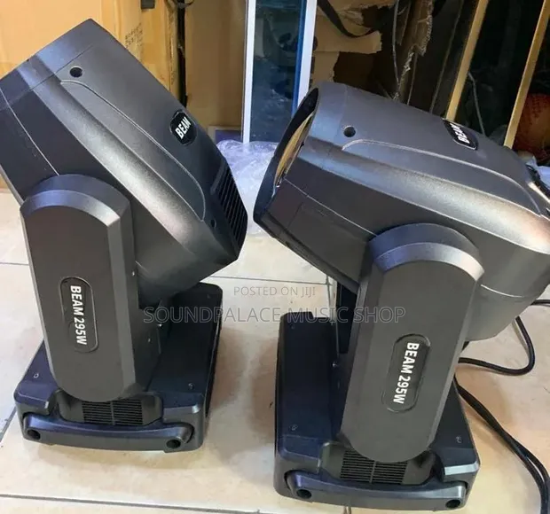 Pair of Beam 295W Moving Head Stage Lights - 1