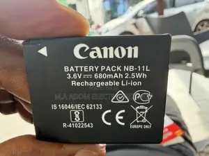 Canon NB-11L 3.6V 680mAh Rechargeable Camera Battery