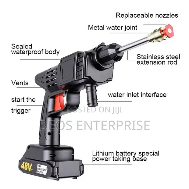 High Pressure Cordless Car Washer Spray Kit - 1
