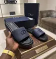 Textured Leather Dior Men's Slide Sandals - 3