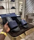 Textured Leather Dior Men's Slide Sandals - 4