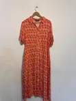 Coral-Pink Midi Shirt Dress by F&F - 5