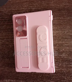 Samsung Z Fold 8 Pink Case with Stand and Hinge Cover