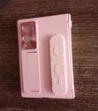 Samsung Z Fold 8 Pink Case with Stand and Hinge Cover - 1