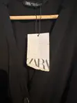 Black Zara Midi Dress with Front Twist - 5