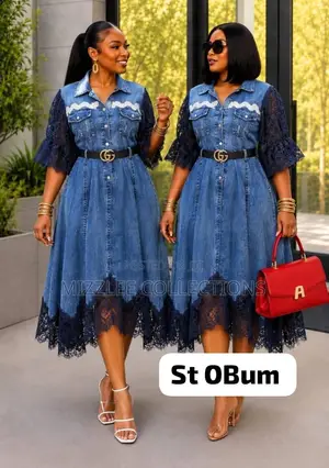 A&D Classic Jeans Dress for Ladies M-2XL