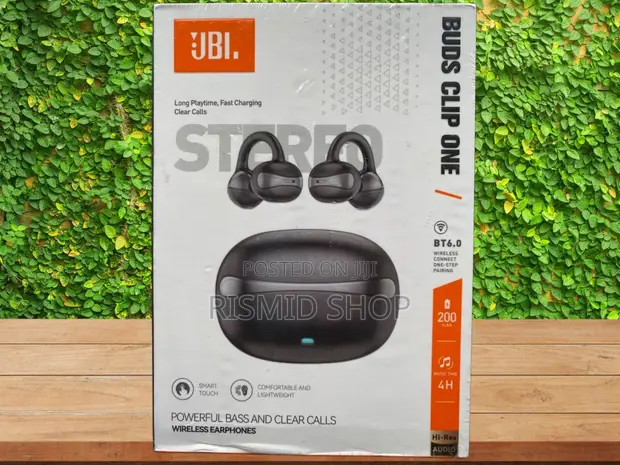 JBL Buds Clip One Open-Ear Bluetooth Earbuds - 1
