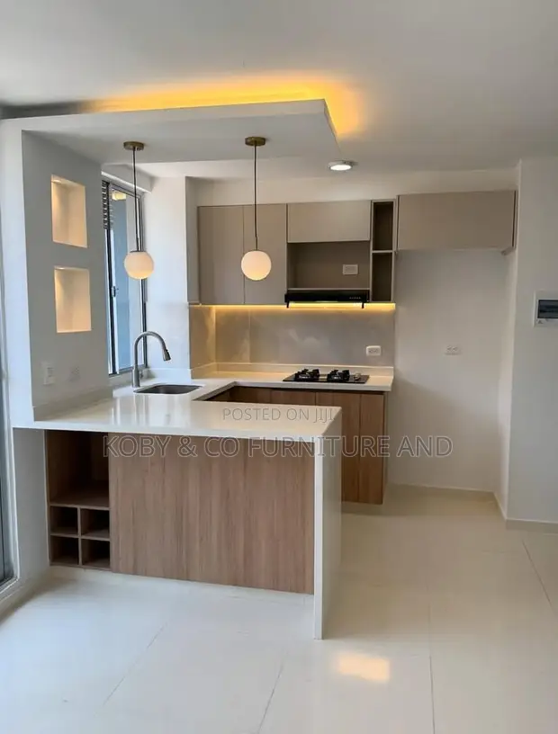 Modern Custom Fitted Kitchen Cabinets & Island - 1