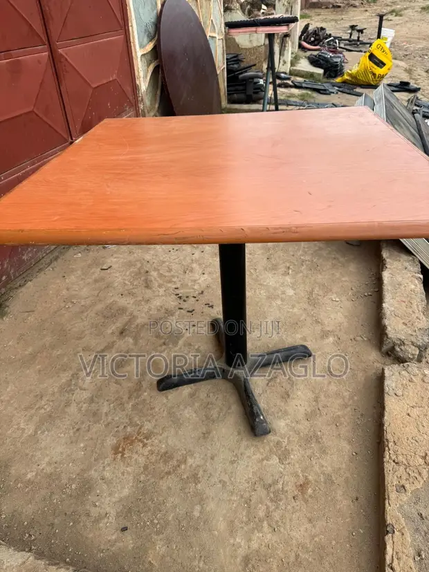 Used Brown Dining Table with 4 Seats - 1
