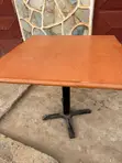Used Brown Dining Table with 4 Seats - 2