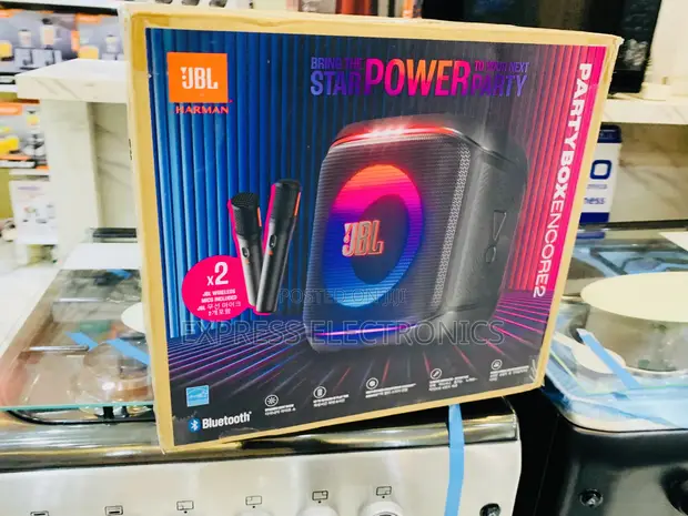 New JBL PartyBox Encore Essential 2 Portable Speaker with Mic - 1