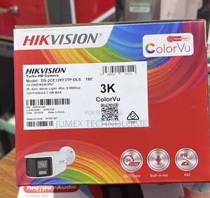 Hikvision DS-2CE12KF3TP-DLS Analog 3K/5MP ColorVu Camera with 2-Way Audio