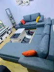 Brand New Ash Grey U-Shaped 7-Seater Sectional Sofa - 1