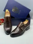 Double Monk Strap Cap-Toe Brogue - Brown - 2