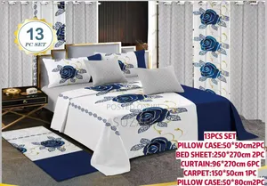 Luxury Curtains, Carpet & Bedsheets Set
