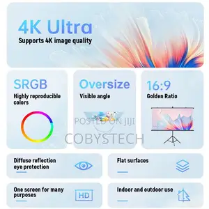 TOPLEO 100" HD Projector Screen