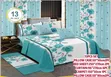 Beautiful Set of Pillowcases, Bedsheets, and Curtains - 2