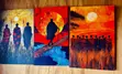 3-Piece African Maasai Cultural Canvas Wall Art Set - 3