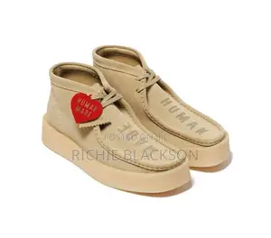 Human Made x Clarks Beige Suede Sneakers