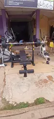 Commercial Olympic Bench + 110Kg Plates - 4