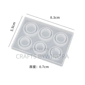 6-in-1 Ring Silicone Mold for Resin Art