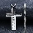 Men's Stainless Steel Crucifix Necklace - 2