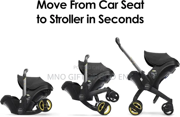 Doona Car Seat Stroller Travel System - Nitro Black - 1
